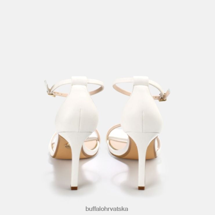 bijela Buffalo blair chic sandale s remenom za gležnjeve veganske |sandale TDD6T765